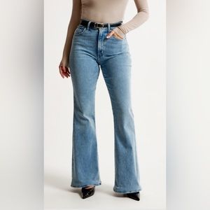 Abercrombie Curve Love Ultra High Rise Stretch Flare Jean